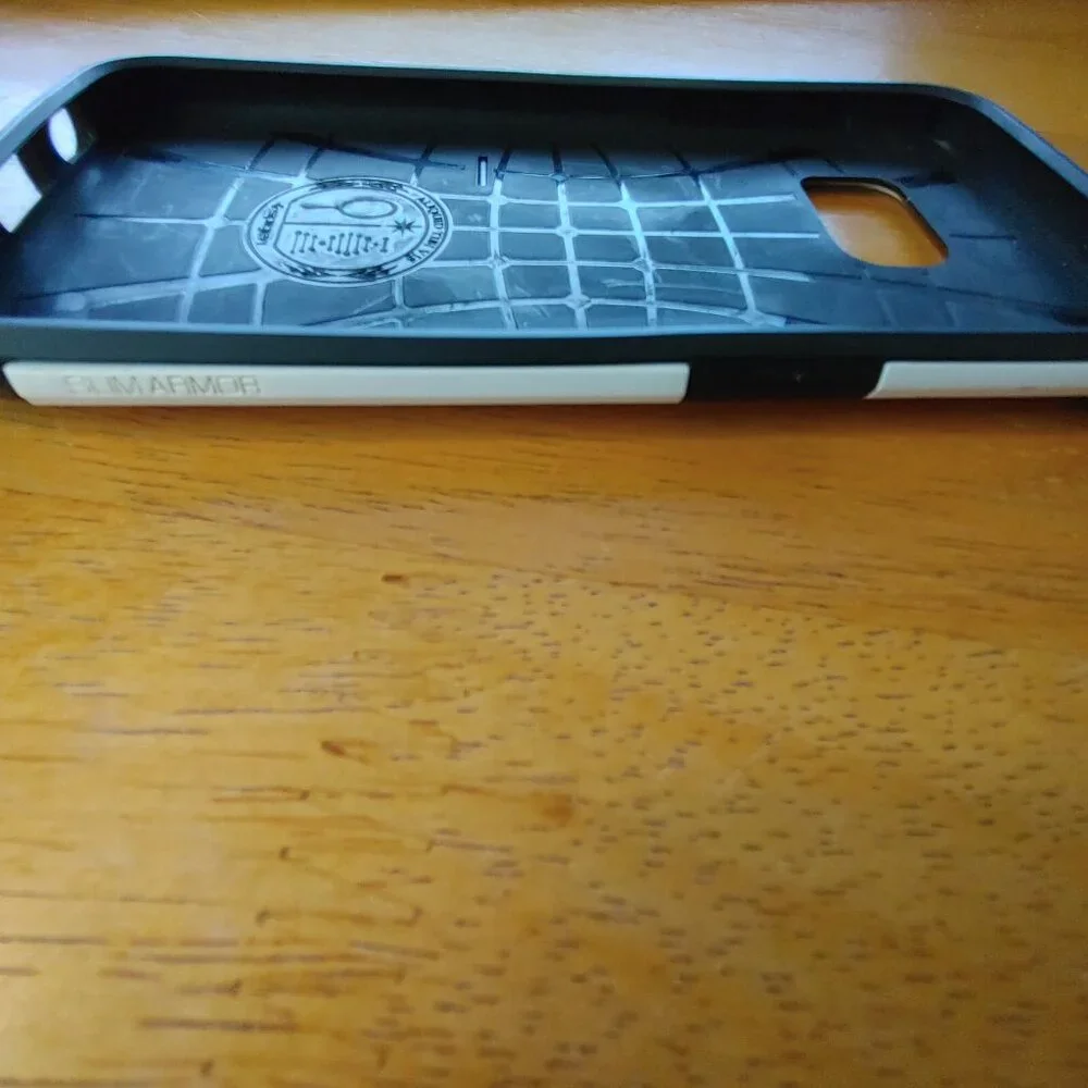 CELL PHONE COVER Spigen Black & White Slim Armour